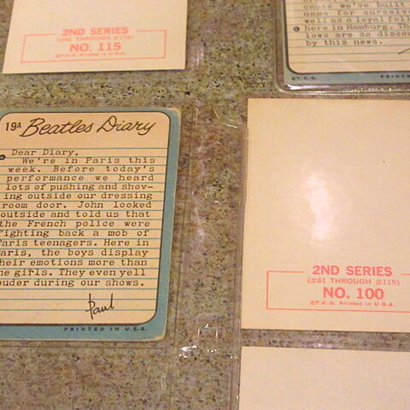 ビートルズTOPPSトレーディングカード「Beatles Diary 」