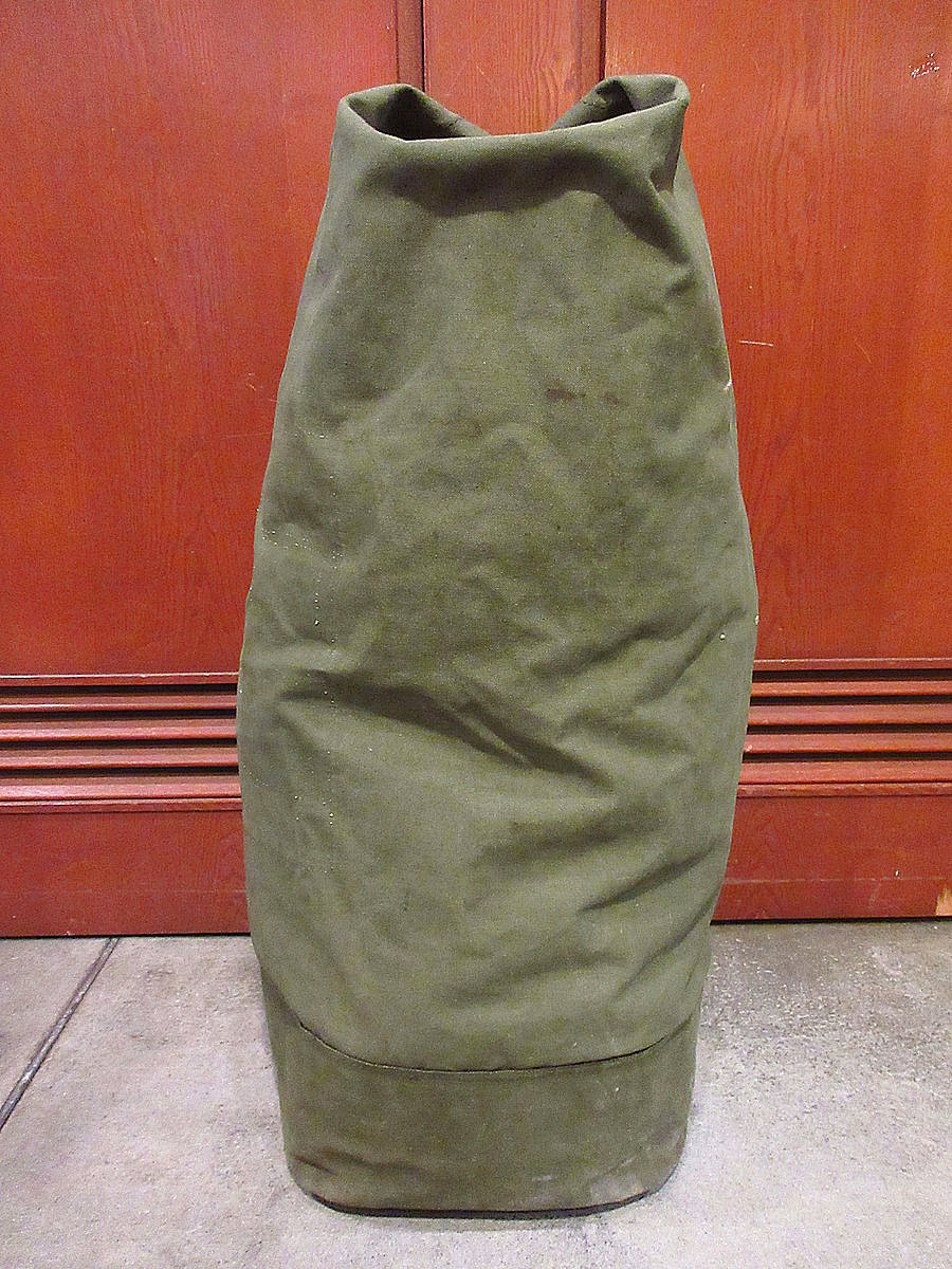 ビンテージ50's○ミリタリーキャンバスダッフルバッグ○240523i8