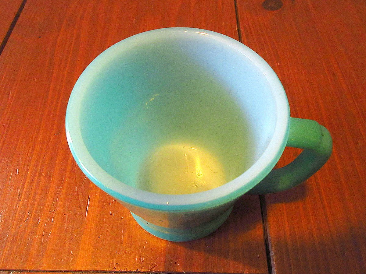 ファイヤーキング　メドウグリーン 楽天市場】【中古】Fire King Meadow Green Mug
