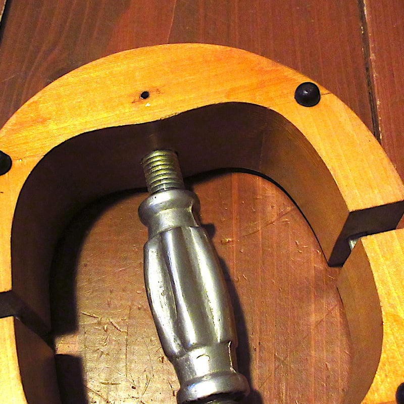 ビンテージ○ウッドハットストレッチャー茶○250627j6-otclct雑貨帽子