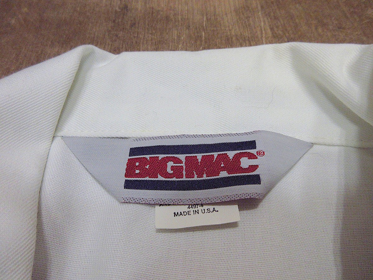ビンテージ80's○DEADSTOCK BIG MACオールインワン白size 42 R○24