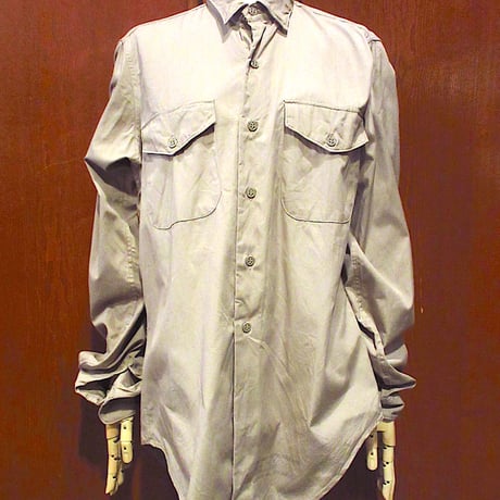 【Vintage】60年代コットンポプリンシャツ 1960s US ARMY Cotton Poplin Shirt / 60年代 アメリカ軍 コットン