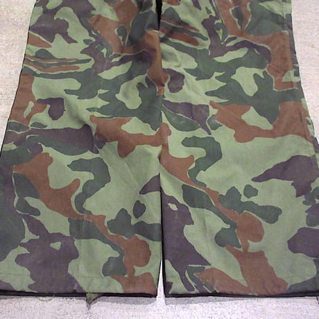 ビンテージ80's●Chinese Militaryウッドランドカモジャケット&パンツ●250113m1-m-stupミリタリーセットアップメンズ古着
