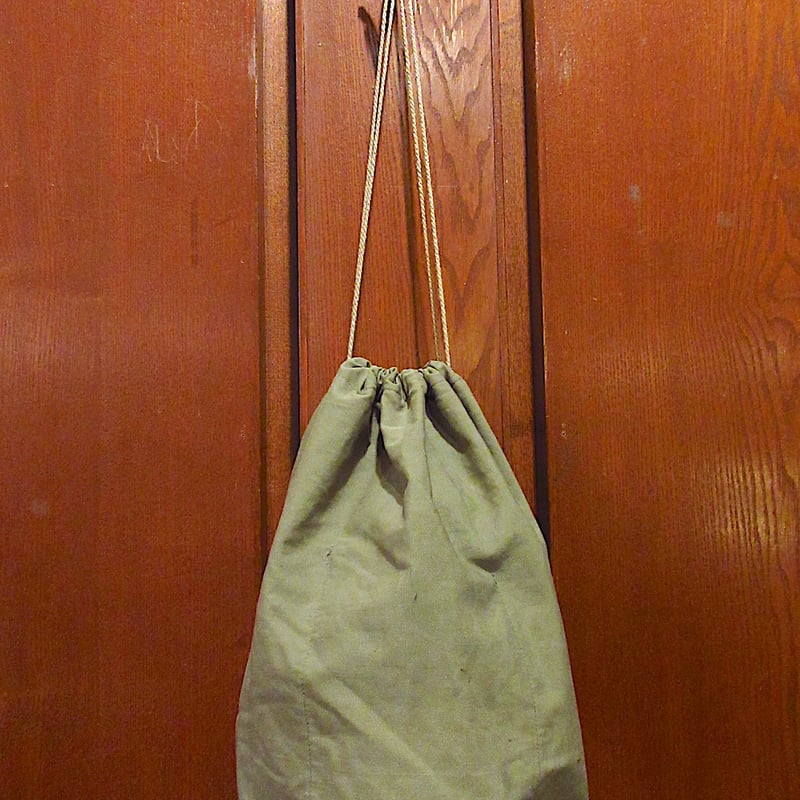 ビンテージ40's○ミリタリー巾着バッグ○231201c4-bag-pch 1940sポーチ