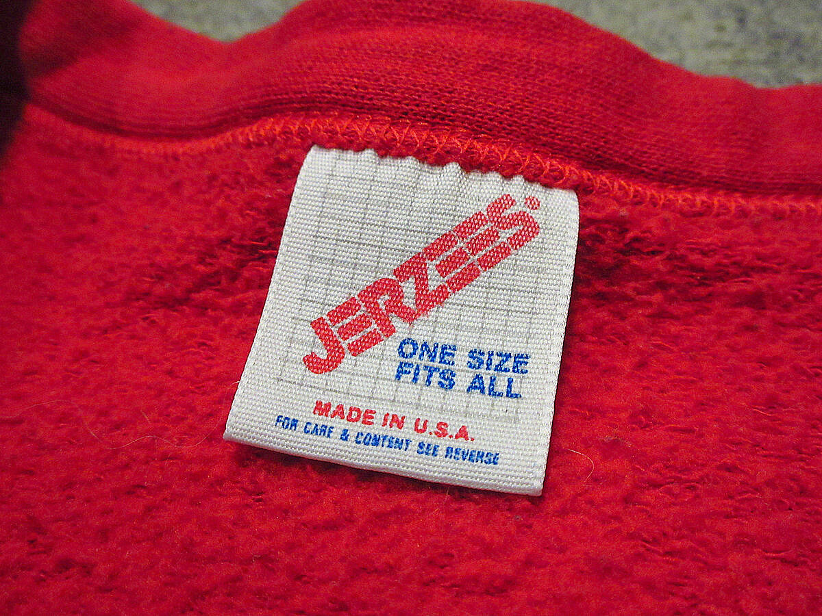 ビンテージ80's90's○JERZEESスウェットカーディガン赤 ビンテージ80's90's○JERZEESスウェットカーディガン赤