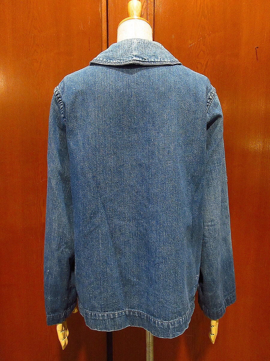 ビンテージ40's○U.S.NAVYショールカラーデニムカバーオール ビンテージ40's○U.S.NAVYショールカラーデニムカバーオール