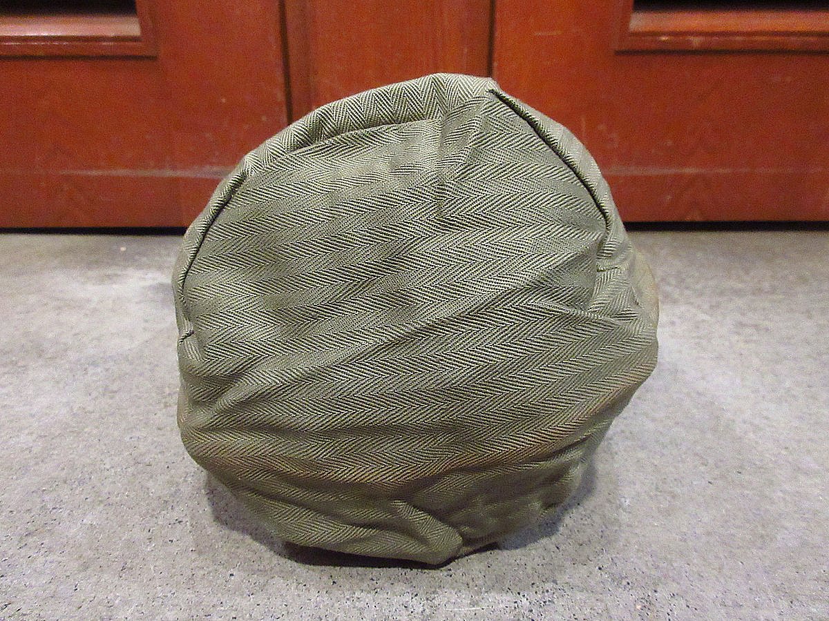ビンテージ40's○ミリタリーHBT巾着バッグ○240428i8-bag-ot米軍実物