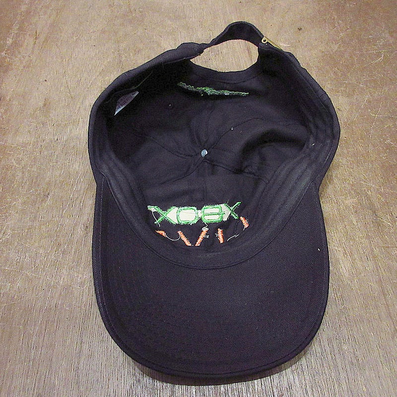 ビンテージ2000's○XBOX LIVE刺繍入り6パネルキャップ黒