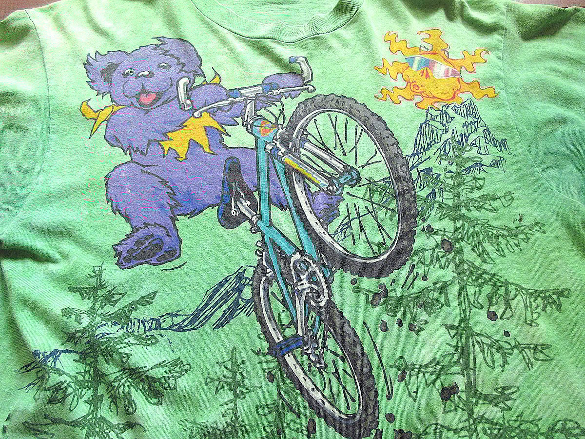 Lサイズ　grateful dead 90'sビンテージ　グレイトフルデッド ビンテージ90's○GRATEFUL DEADタイダイパラシュートプリントT