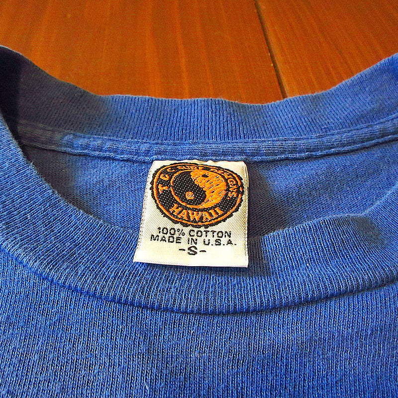 ビンテージ80's○TOWN & COUNTRYプリントTシャツ青size S○231105j...