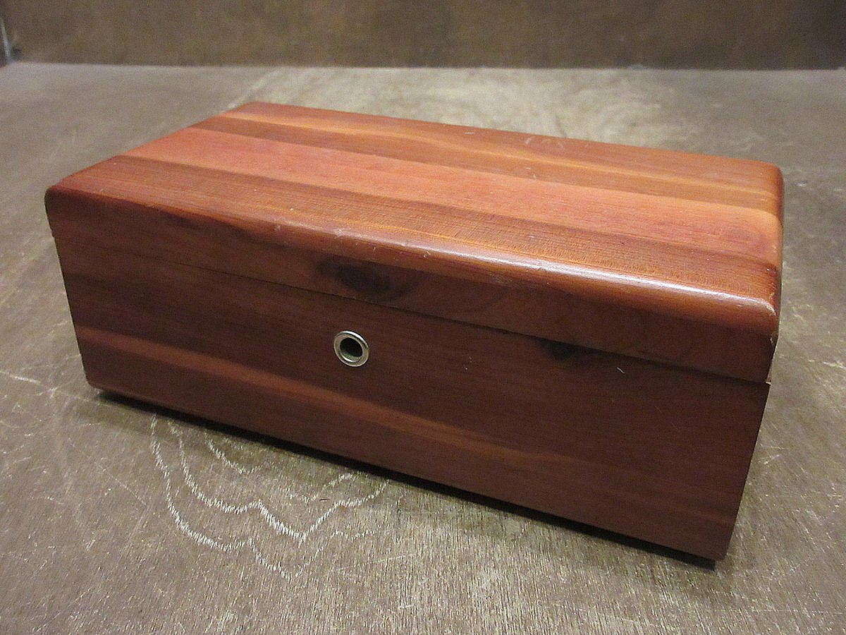 ビンテージ○Laneミッドセンチュリーウッドボックス○240923i7
