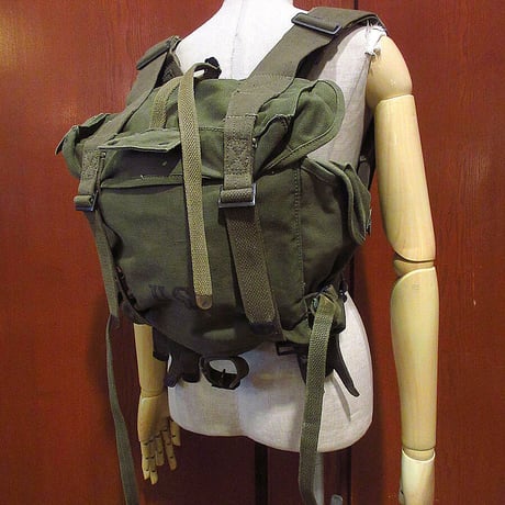 ビンテージ50’s●U.S.ARMY M-45ステンシル入りコンバットフィールドパック●210803s8-bag-bp M-1944 M-1945 NAM戦リュックミリタリー