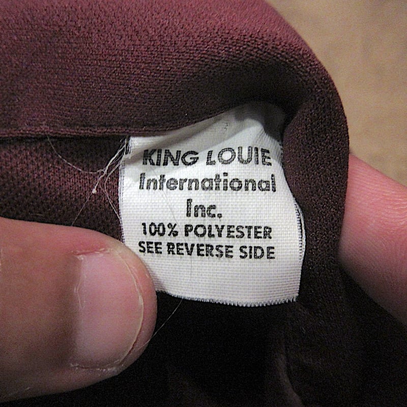 ビンテージ70's○King Louieボウリングシャツバーガンディsize 40