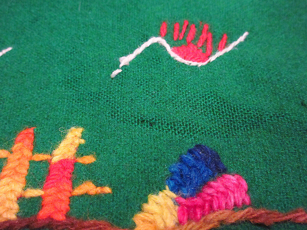 70sビンテージ メキシコ製 guillermo guevara 刺繍ジャケット ビンテージ50's○Guillermo Guevaraキッズウールメキシカン