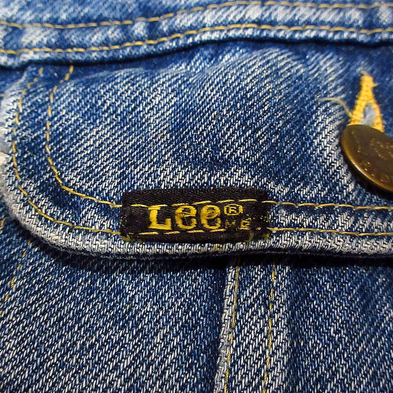 ビンテージ80's○Lee Storm Rider裏地ブランケットデニムジャケット