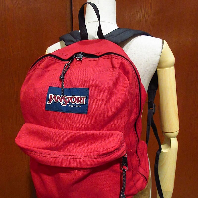 ビンテージ90's○JANSPORTボトムスウェードバックパック赤 ビンテージ90's○JANSPORTボトムスウェードバックパック赤