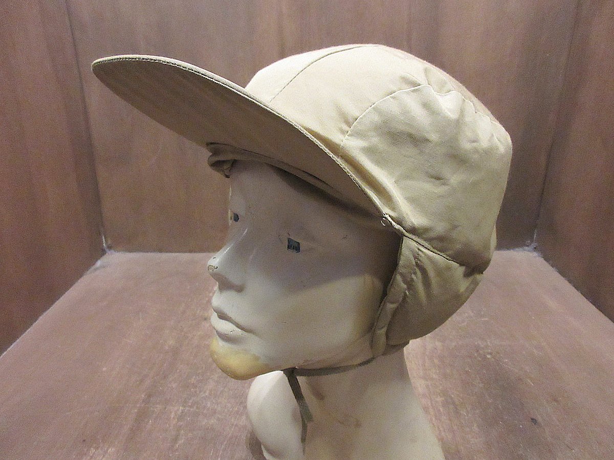ビンテージ70's○Eddie Bauer耳当て付きダウンキャップベージュ ビンテージ70's○Eddie Bauer耳当て付きダウンキャップベージュ