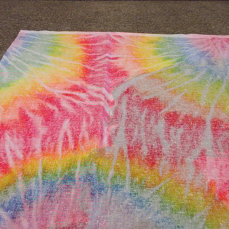 ビンテージ90's○The Doorsタイダイタペストリーsize 112cm×98.5cm○