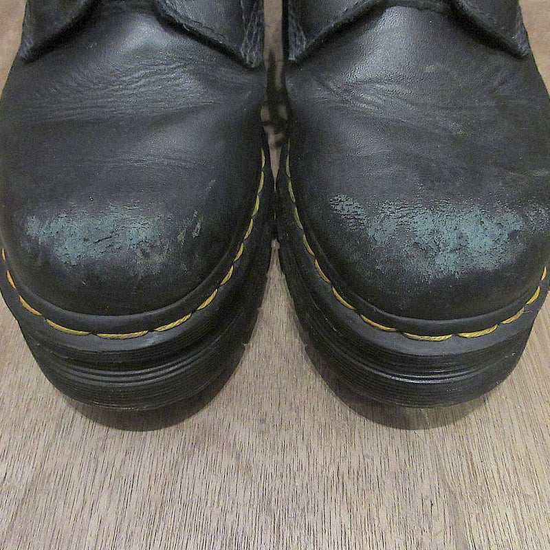 Dr.Martens○レディースベルト付き8ホールブーツ黒size US 8○250515j1