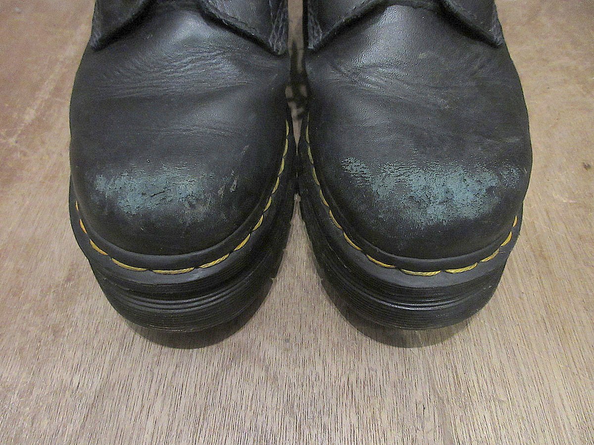 Dr.Martens○レディースベルト付き8ホールブーツ黒size US 8○250515j1