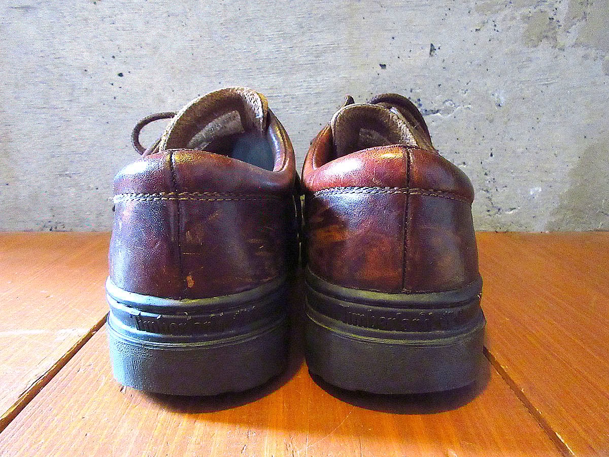 ビンテージ90's○Timberlandモックトゥミッド茶size 9M