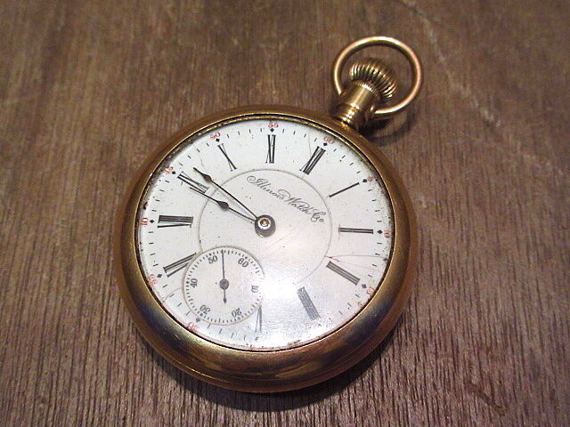 ビンテージ1900's○Illinois Watch Co懐中時計○200914n7-wtc