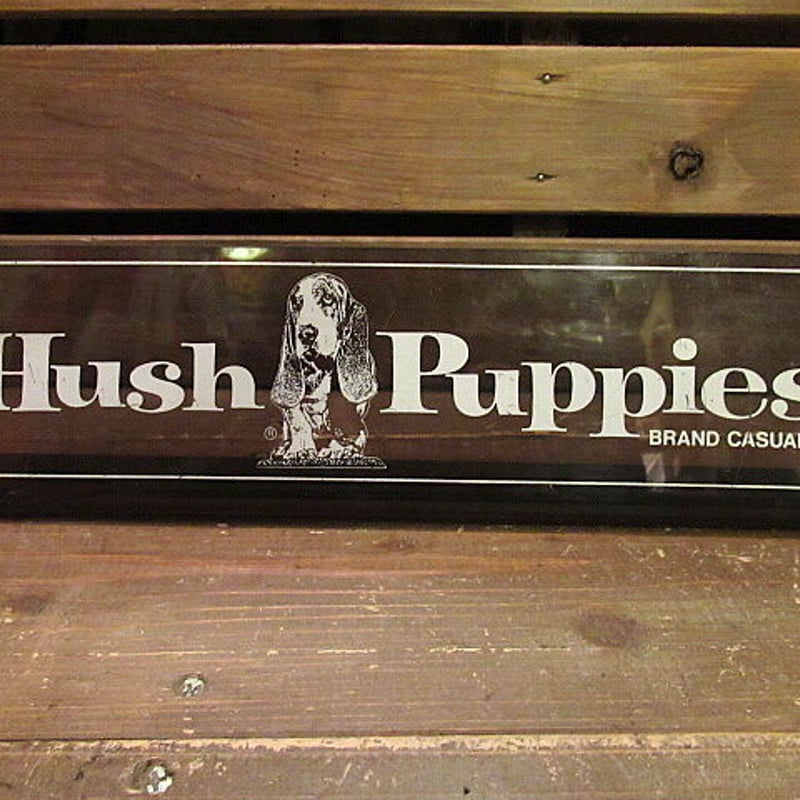 ビンテージ○Hush PuppiesアドバタイジングサインA○odst ハッシュ ビンテージ○Hush PuppiesアドバタイジングサインA○odst ハッシュ