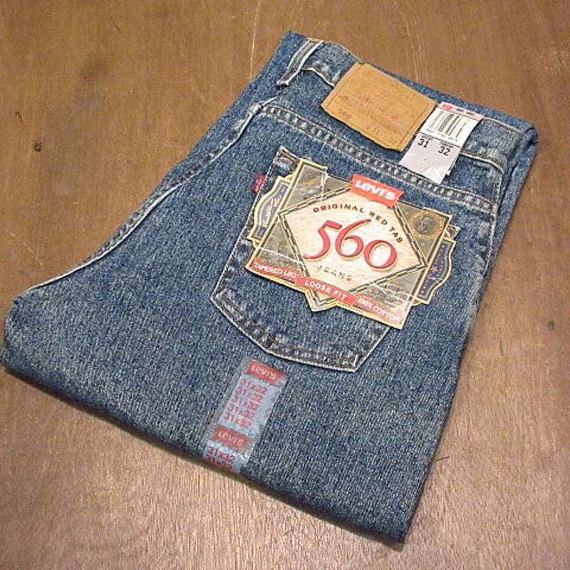 ビンテージ90's○DEADSTOCK Levi's 560テーパードジーンズW31 L32○...