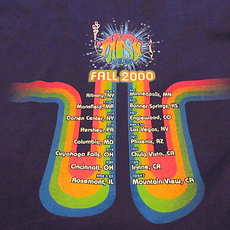 2000's○PHISH 2000年 Fall Tour Tシャツ紺size XL○20072