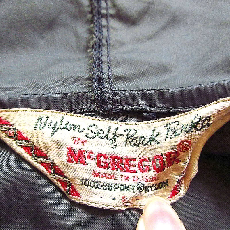 ビンテージ60's○McGREGORナイロンアノラックパーカsize L○240423k2-m