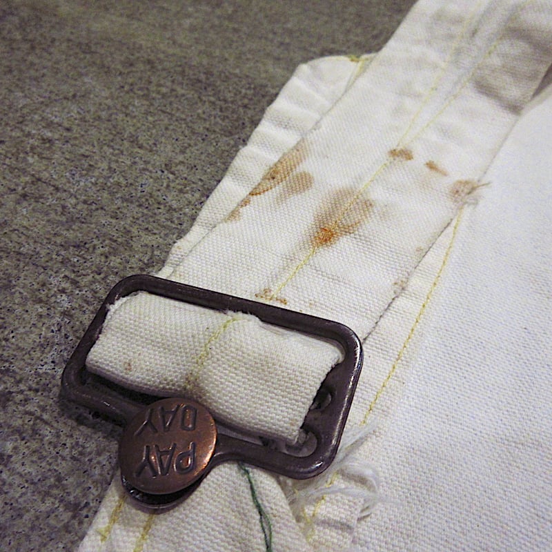 ビンテージ50's○PENNEY'Sエプロン付きダブルニーオーバーオール生成り