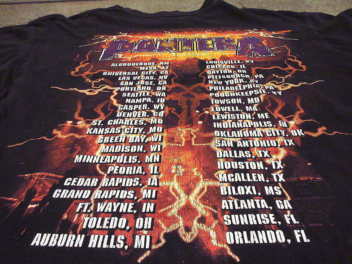 PANTERA ツアーTシャツ　Lサイズ 2000's PANTERAツアーTシャツ黒size L○211007s8-m-tsh-bnパ