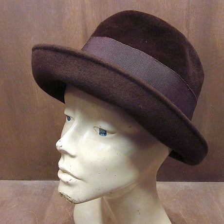 1940s 1950s ウール フェドラハット 中折れ帽子 古着　ヴィンテージ e7ff74f1bb18247aac814e03329012