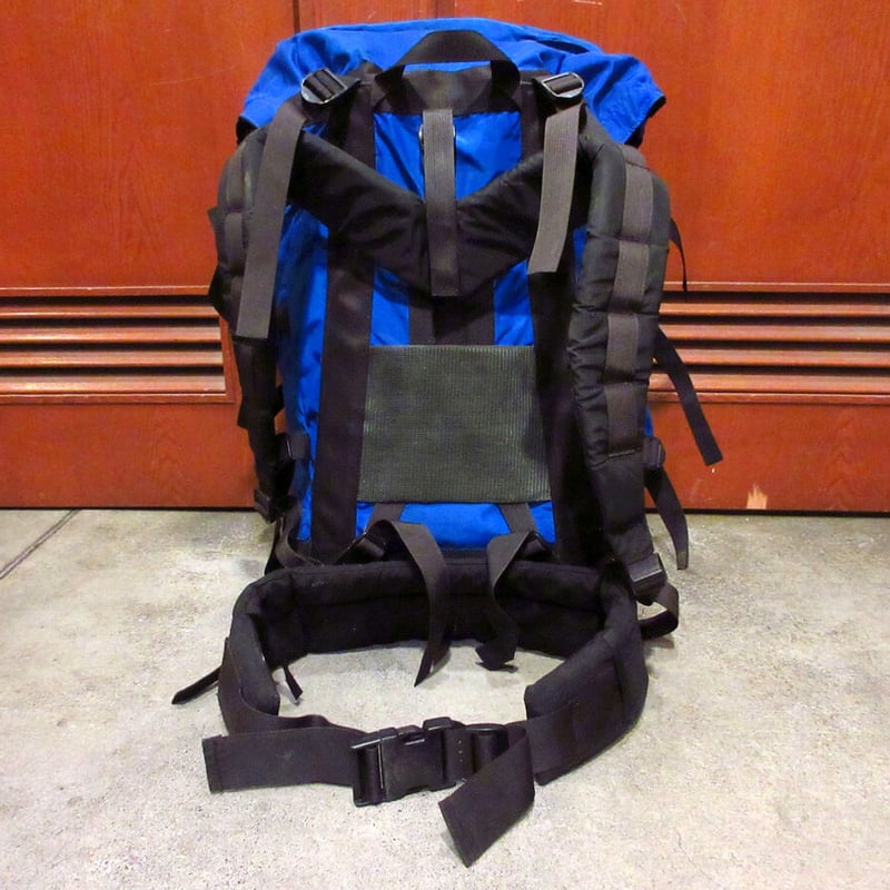ビンテージ80's○THE NORTH FACE茶タグナイロンフレームパック青