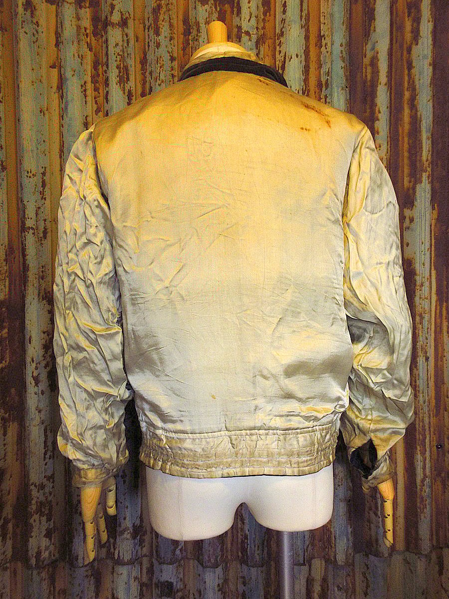 ビンテージ40's○U.S.S.YORKTOWNリバーシブル別珍スーベニア