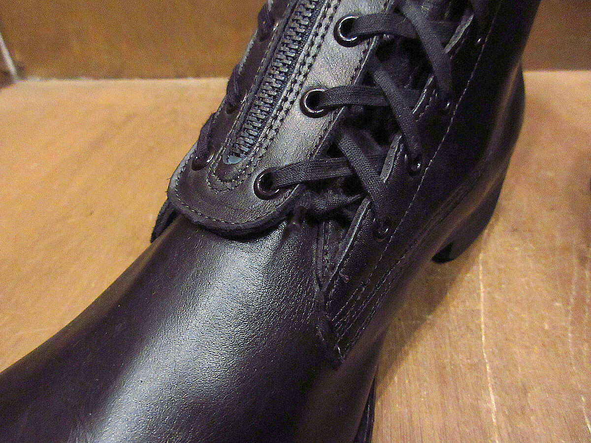 ビンテージ70's○DEADSTOCK U.S.ARMYジッパー付きコンバットブーツ黒