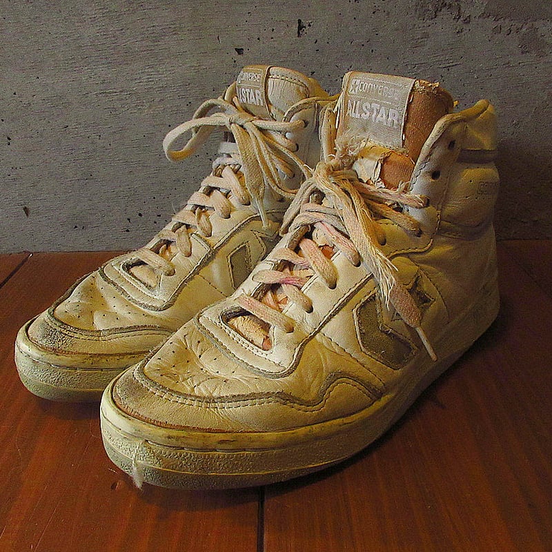 ビンテージ90's○CONVERSEバスケットボールシューズ白○240414j1 ビンテージ90's○CONVERSEバスケットボールシューズ白○240414j1