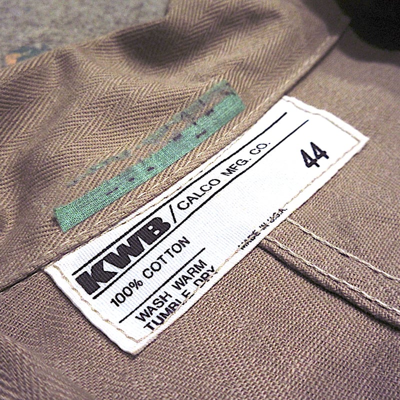 ビンテージ60's70's○DEADSTOCK KWB MFG.CO.ヘリンボーンショップコー