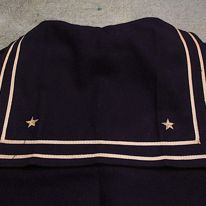 ビンテージ40's○U.S.NAVYウールセーラーシャツ紺○231029m6-m-lssh-m