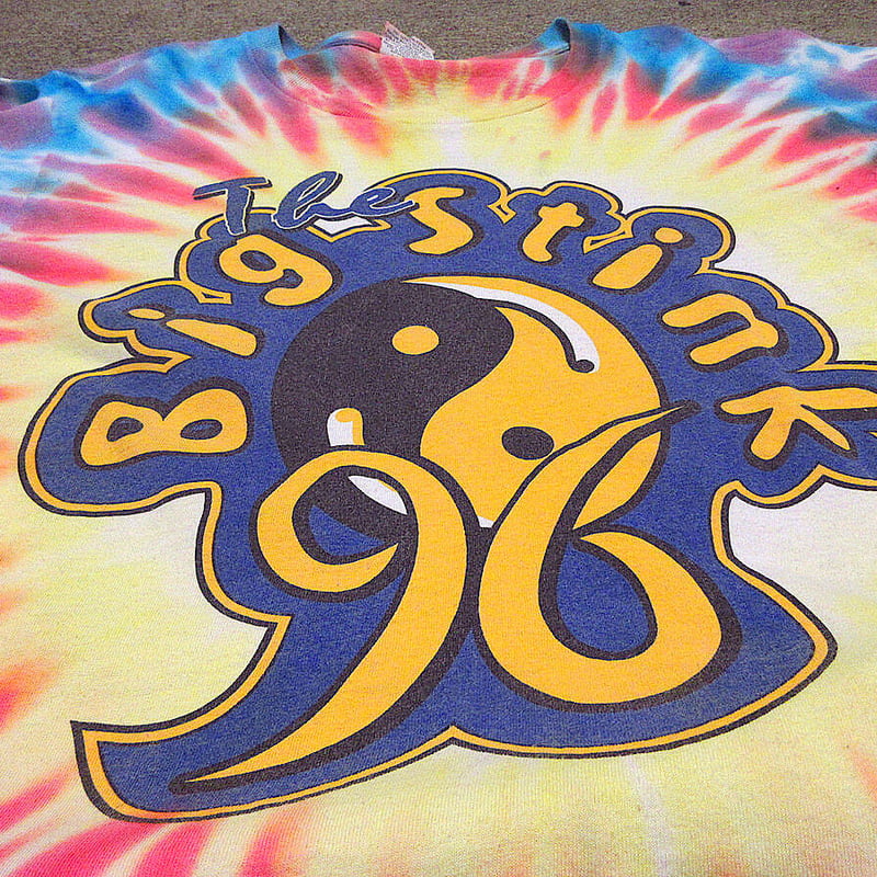 ビンテージ90's○The Big Stink 1996年タイダイフェスTシャツsize L○