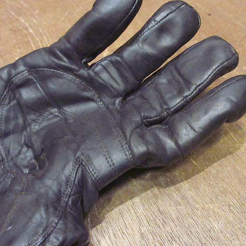 ビンテージ70's○HONDA LINEレザーグローブ黒○231206j6-m-glv手袋19