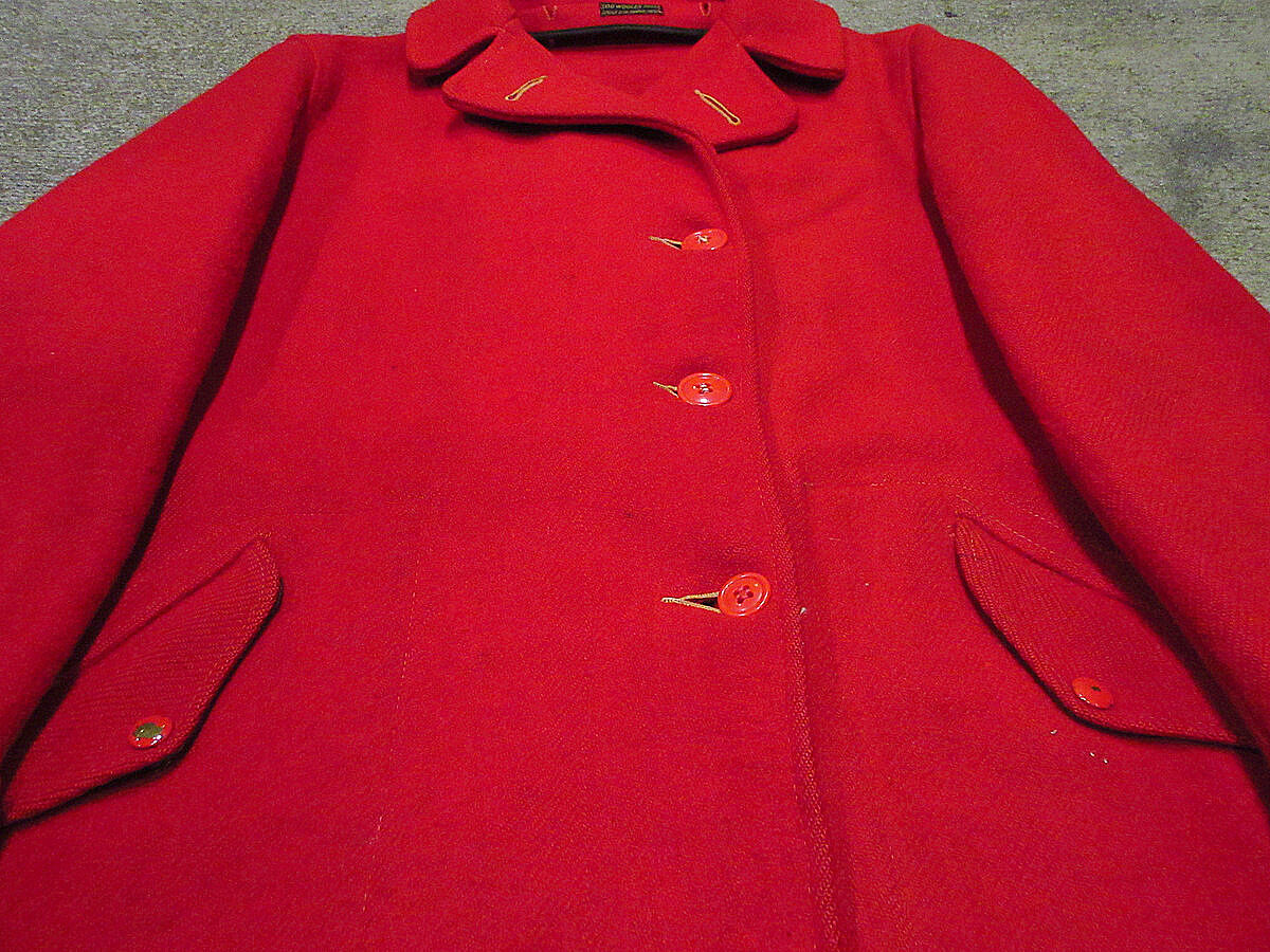 ※希少美品 40s \"soo woolen mills\" ウールジャケット ビンテージ40's○SOO WOOLEN MILLSレディースウールスポーツ