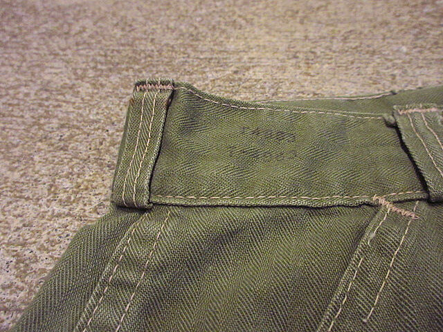 40s m-47 hbt ベイカーパンツ W34襤褸　雰囲気系 ビンテージ40's50's○M-1947 HBTベイカーパンツW74cm○210116s6-m