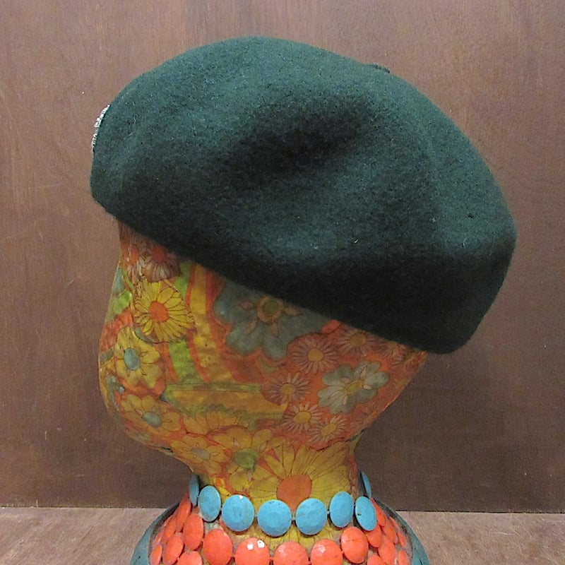 ビンテージ60's○KANGOLレディースウールベレー帽緑○250613z6-w-cp-ber