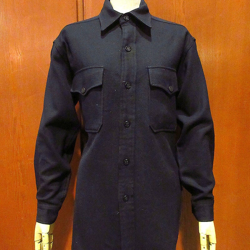 50s ヴィンテージ アメリカ軍 CPO ウールシャツ ミリタリーシャツ XL ビンテージ50's○U.S.NAVY CPOシャツsize 14 1/2○220215s8-m