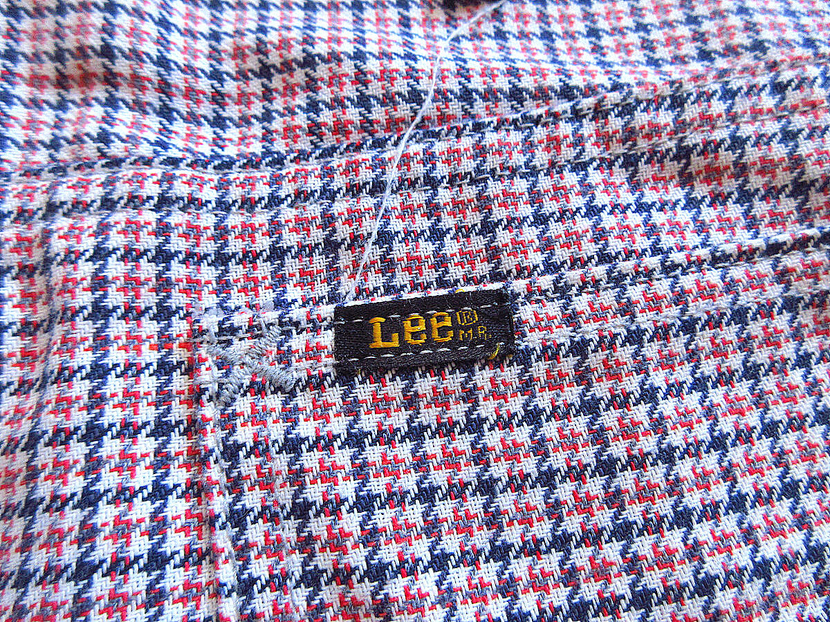 ビンテージ70's○Lee千鳥格子ブーツカットパンツ実寸W74cm ビンテージ70's○Lee千鳥格子ブーツカットパンツ実寸W74cm