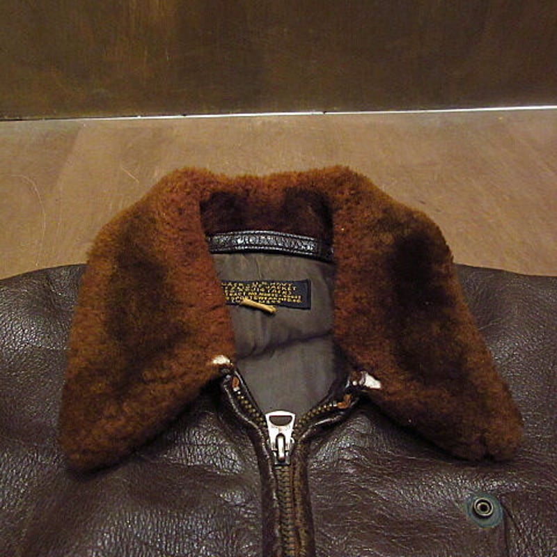 ビンテージ50's○U.S.NAVY G-1 55J14フライトジャケット size 38○2