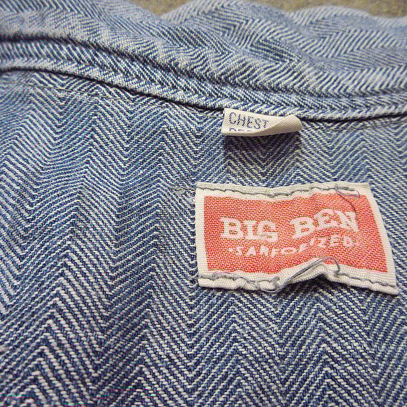 ビンテージ50's○BIG BEN HBTオールインワンsize 34-R○220125s4- ビンテージ50's○BIG BEN HBTオールインワンsize 34-R○220125s4-