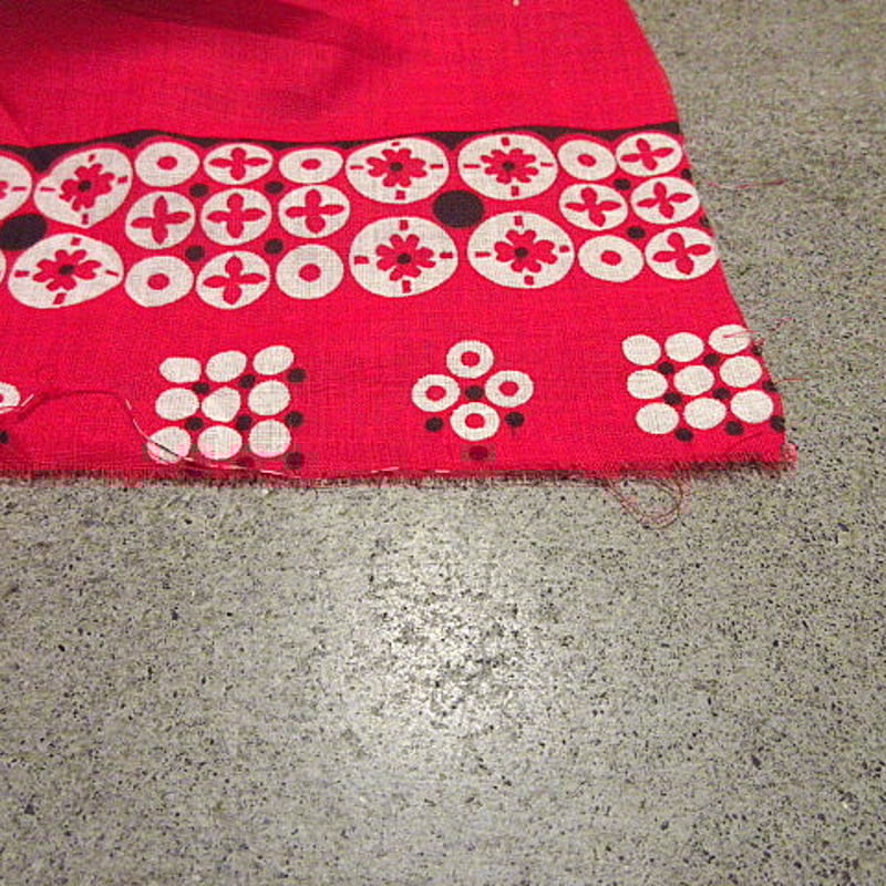 ビンテージ60's○DEADSTOCK FAST COLOR RN14193未裁断バンダナ赤○