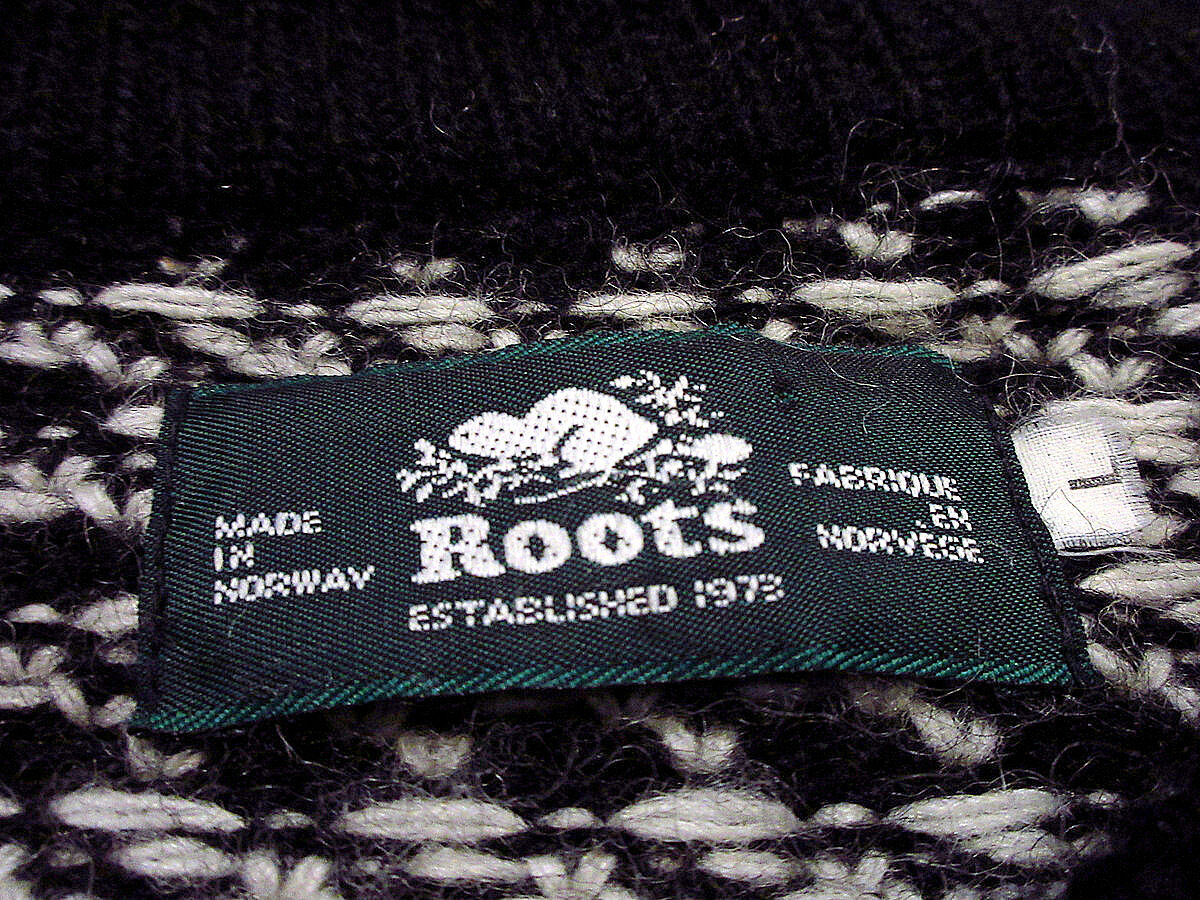 Rootsウールバーズアイカーディガンsize L○230308k2-m-cdg古着